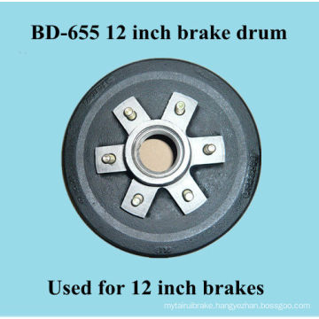 BD-655 brake drum for 12 inch brakes